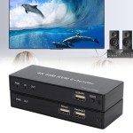 50M 4K KVM Extender, Mendukung Kabel Cat6, 1080p 60Hz Ultra HD, Transmisi Loop 3D HD